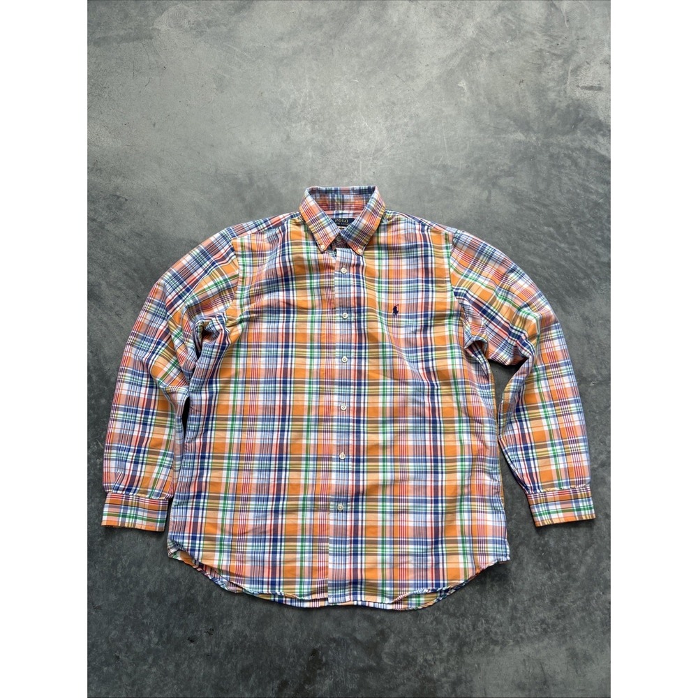 Polo Ralph Lauren Men's Long Sleeve Shirt Multicolored, Size L, Plaid Sku289 - Picture 6 of 6